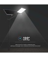 20W LED solcells gatubelysning - 2500lm, IP65, 6500K, inkl. solpanel och monteringsfäste
