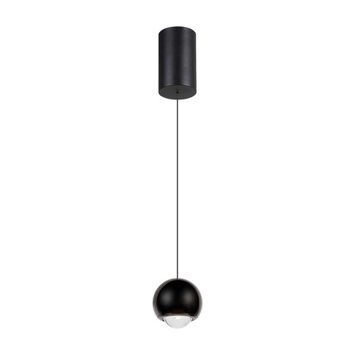 5W pendellampa, svart - 500lm, 3000K, klockformad, justerbar