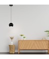 5W pendellampa, svart - 500lm, 3000K, klockformad, justerbar