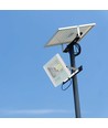 40W LED solcellsstrålkastare - IP65, med solcellspanel och fjärrkontroll, utomhus