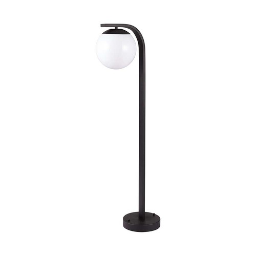 E27 trädgårdslampa i svart, 105cm - IP44, klassisk design, aluminium, utan ljuskälla