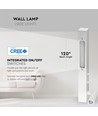 9W LED hotell/sänglampa - 30cm, vit, 3000K, 680lm, vägglampa