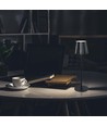 1,5W uppladdningsbar LED bordslampa, CCT - Touch dimbar, USB-C, svart, höjdjusterbar