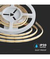 5m 18W/m CCT COB-LED strip, RA90 - 24V, IP20, 560 LED per meter, 8mm bred, dimbar