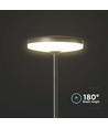 12W LED trädgårdslampa med spett, RA90 - Antracit, IP65, 4000K, 80cm hög, 2-i-1 montering