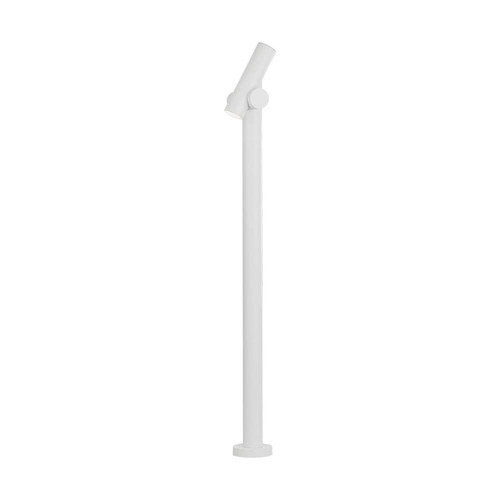 100cm 5,2W dubbel LED trädgårdslampa - IP44, vit, 3000K, justerbar ljusstråle, 100cm hög