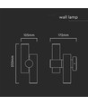 6W vägglampa med 2-vägs spot - IP44, vit, 4000K, 300° justerbar, inkl. ljuskälla