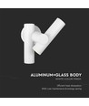 6W vägglampa med 2-vägs spot - IP44, vit, 4000K, 300° justerbar, inkl. ljuskälla