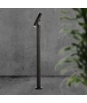 4W trädgårdslampa pollare, 100cm - Svart, IP44, 390lm, aluminium, inkl. ljuskälla