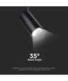 30W/40W tracklight, RA90, svart - CCT, 35 grader, COB LED