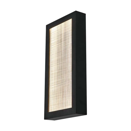20W LED utomhus vägglampa - IP65, 2300lm, svart, varmvit, 40cm hög