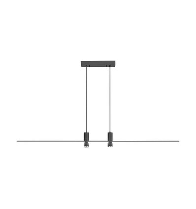 19W LED pendellampa, svart - 2160lm, 80-115cm, finns i 3000K och 4000K