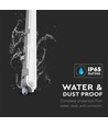 120cm 18W Vattentät armatur med rör - IP65, inkl. 1 st. LED-lysör