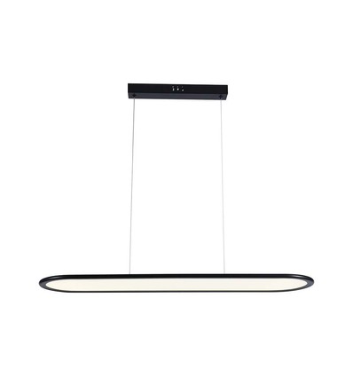 24W LED pendel, 80x100cm - Svart, 3000lm, 120 grader, inkl. ljuskälla