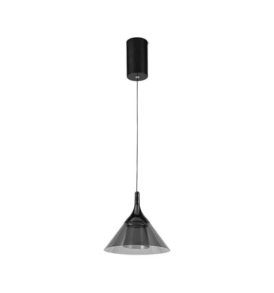 9W LED pendel - 19,5x17,5cm, 1000lm, svart, 4000K, inkl. ljuskälla