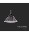 9W LED pendel - 19,5x17,5cm, 1000lm, svart, 4000K, inkl. ljuskälla