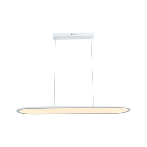 24W LED pendel / hänglampa - 80x104cm, 3000lm, vit, 3000K, inkl. ljuskälla