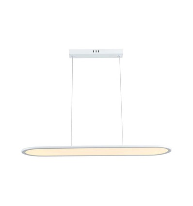 24W LED pendel / hänglampa - 80x104cm, 3000lm, vit, 3000K, inkl. ljuskälla