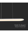 24W LED pendel / hänglampa - 80x104cm, 3000lm, vit, 4000K, inkl. ljuskälla