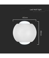 2W vägglampa med upp/ned ljus - IP54, vit, 3000K, aluminium, inkl. ljuskälla