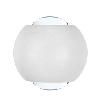 2W LED up/down vägglampa - IP54, vit, 4000K, aluminium, 4,2 x 4 cm, inkl. ljuskälla