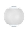 2W LED up/down vägglampa - IP54, vit, 4000K, aluminium, 4,2 x 4 cm, inkl. ljuskälla