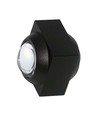 2W LED vägglampa med upp/ned ljus - IP54, svart, COB LED, 3000K, 4x4x4cm