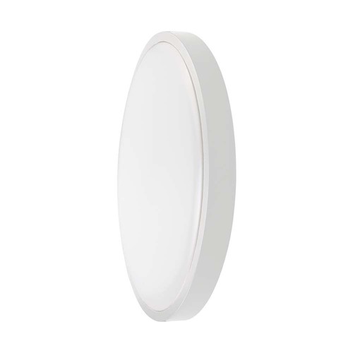 24W LED taklampa - Rund, vit ram, IP44
