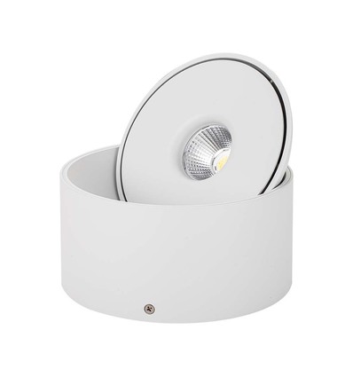 20W Ø14,8cm justerbar påbyggnadsspot RA90 - 3-i-1 CCT, vit, 25 grader, 1408lm, IP20