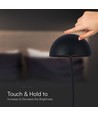 3W uppladdningsbar bordslampa - Touch dimbar, svart, 3000K, bärbar, inkl. batteri