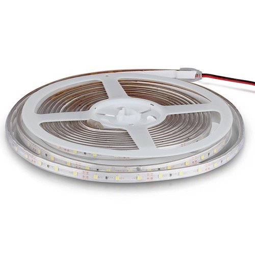 5m 4,2W/m stänksäker LED-strip - 12V, IP65, 60 LED per meter
