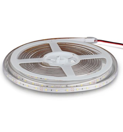 5m 4,2W/m stänksäker LED-strip - 12V, IP65, 60 LED per meter