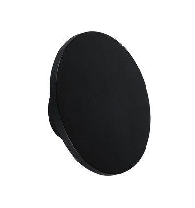 12W LED taklampa / vägglampa med indirekt ljus - Svart, IP65, 3000K, Ø16cm, rund, utomhus / inomhus