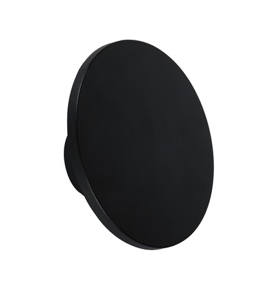 12W Rund utomhusvägglampa - Svart, 1400lm, IP65, 4000K, inkl. ljuskälla