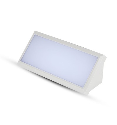 12W LED - Landskap, Utomhus, Mjukt Ljus, Medium, 6400K, Vitt hus
