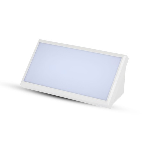 20W LED vägglampa, IP65 - 3000K, grå, utomhus, 110 grader, 2045lm