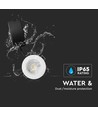 5W Ø8,1cm Samsung LED downlight - IP65, 4000K, dimbar, brandhämmande, Hål: Ø5,7 cm, 5 års garanti