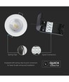 5W Ø8,1cm Samsung LED downlight - IP65, 4000K, dimbar, brandhämmande, Hål: Ø5,7 cm, 5 års garanti