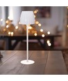 2,7W uppladdningsbar LED bordslampa, vit - Touch dimbar, 3-i-1 CCT, USB-C, höjd 34cm