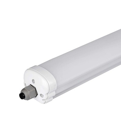 150cm 48W vattentät komplett LED-armatur, överkopplingsbar - 6240lm, 130lm/W, IP65, 6 års garanti