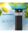 3W Solcells Pollarlampa - LED, PIR Sensor, IP54