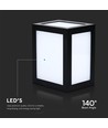 12W LED vägglampa - IP65, svart, 1350lm, utomhus, inkl. ljuskälla
