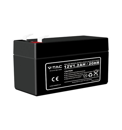 1,3Ah 12V blybatteri - 97x43x57mm, ABS plast, 12V DC