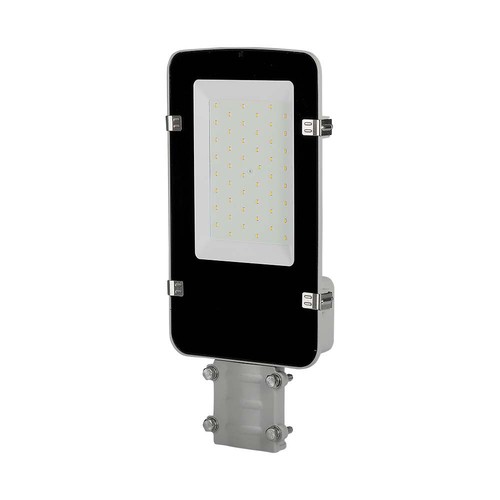 50W LED gatubelysning med Samsung LED chip - 100lm/W, IP65, 6500K, grå, 110 grader