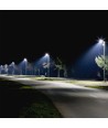 50W LED gatubelysning med Samsung LED chip - 100lm/W, IP65, 6500K, grå, 110 grader