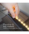 5m 18W/m LED strip, 135lm/W - 24V, 238 LED per meter, IP20, 3000K, dimbar