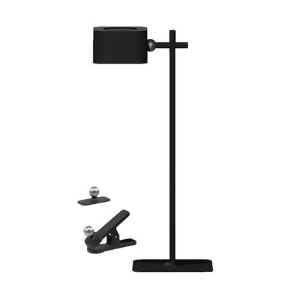 Laddningsbar 3-i-1 LED-lampa - Magnetisk, dimbar, CCT, upp/ned-ljus, svart, inkl. fot och 2 st. monteringsfästen
