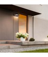17W LED vägglampa - IP65, svart, aluminium