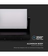 17W LED vägglampa - IP65, svart, aluminium