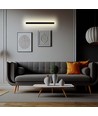141cm Antracit 23W linjär LED vägglampa, RA90 - IP65, 2875lm, 4000K